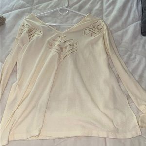 V Neck long sleeve shirt